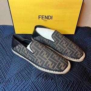 NEW FENDI MENS ESPADRILLES SHOES SIZE 6